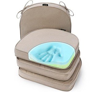 SUNROX Reversible Gel Memory Foam Seat Cushions Set