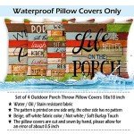 Waterproof Outdoor Pillow Covers Set of 4