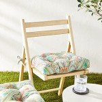 Pillow Perfect Reversible Paisley Chair Pads, 2 Count