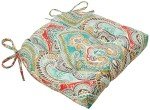 Pillow Perfect Reversible Paisley Chair Pads, 2 Count