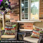 Waterproof Outdoor Pillow Covers Set of 4