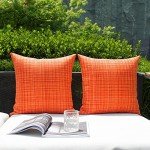 Set of 2 Waterproof Autumn Throw Pillow Covers