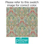 Pillow Perfect Reversible Paisley Chair Pads, 2 Count