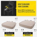 SUNROX Reversible Gel Memory Foam Seat Cushions Set