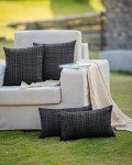 Farmhouse Outdoor Waterproof Throw Pillow Covers - 2 Pack