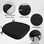 Set of 2 Waterproof Outdoor Chair Cushions