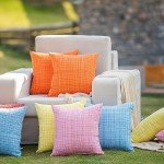 Farmhouse Outdoor Waterproof Throw Pillow Covers - 2 Pack