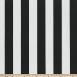 Black/White Striped Outdoor Corner Chair Cushions - 2 Pack
