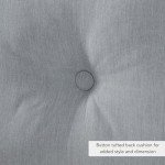 2-Piece Outdoor Sunbrella Deep Seat Cushion Set