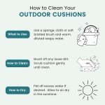 2-Piece Outdoor Sunbrella Deep Seat Cushion Set