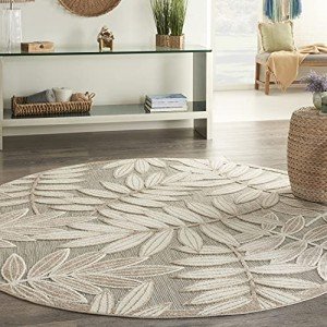 Nourison Aloha 7'10" Round Indoor/Outdoor Rug