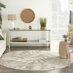 Nourison Aloha 7'10" Round Indoor/Outdoor Rug