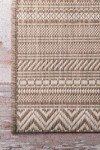 Erlinda Beige Weather Resistant Outdoor Area Rug