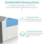 Thick Waterproof Memory Foam Patio Chair Cushions