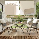 WOLKI Waterproof Outdoor Cushion Set of 4