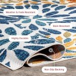 Floral Indoor/Outdoor Area Rug - 5x8 Size
