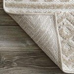 Kamryn Textured Tribal 8x10 Area Rug - Beige