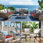 WOLKI Waterproof Outdoor Cushion Set of 4