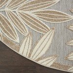 Nourison Aloha 7'10" Round Indoor/Outdoor Rug
