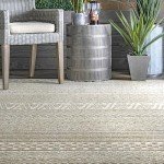 Kamryn Textured Tribal 8x10 Area Rug - Beige