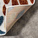 Floral Indoor/Outdoor Area Rug - 5x8 Size