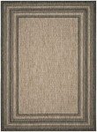 8' x 10' Natural/Black Outdoor Patio Area Rug