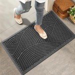Absorbent Non-Slip Outdoor Welcome Door Mat 29×17
