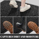 Yimobra Heavy Duty Outdoor Welcome Mat, Black