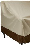 Beige Outdoor 2-Seater Patio Lounge Sofa Cover