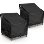 KylinLucky Waterproof Patio Chair Covers - 2 Pack