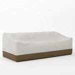 Beige 3-Seater Sofa Cover for Outdoor Patios