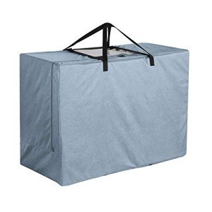 Cushion Storage Bag with Window - Grey 33"x27"x16