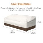 Beige 3-Seater Sofa Cover for Outdoor Patios