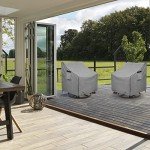 2-Pack Waterproof Outdoor Swivel Chair Covers