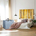 Cushion Storage Bag with Window - Grey 33"x27"x16