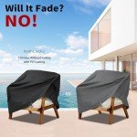 KylinLucky Waterproof Patio Chair Covers - 2 Pack