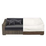 Beige 3-Seater Sofa Cover for Outdoor Patios