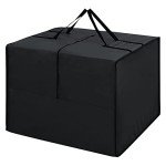 Water Resistant Outdoor Cushion Storage Bag - Black