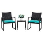 Shintenchi 3-Piece Modern Wicker Patio Set