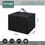 Water Resistant Outdoor Cushion Storage Bag - Black