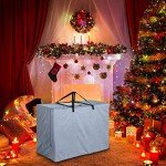 Cushion Storage Bag with Window - Grey 33"x27"x16