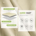 60" Waterproof Outdoor Cushion Storage Bag