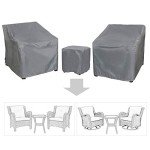 3-Piece Outdoor Patio Furniture Cover Set