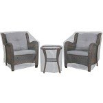 3-Piece Outdoor Patio Furniture Cover Set