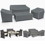Heavy Duty Waterproof Patio Furniture Covers Set