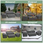 Heavy Duty Waterproof Patio Furniture Covers Set