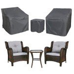 3-Piece Outdoor Patio Furniture Cover Set