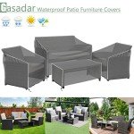 Heavy Duty Waterproof Patio Furniture Covers Set