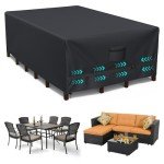 Heavy Duty Waterproof Patio Furniture Set Cover