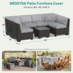 Heavy Duty Waterproof Patio Furniture Set Cover